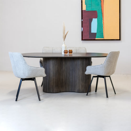 Giga Meubel Eettafel Ava - Ovaal - Mangohout - 200cm - vtwonen shop