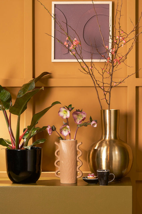 Mica Decorations Dara Vaas - H42 x Ø28 cm - Metaal - Goud - vtwonen shop