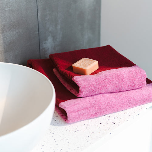 Ona - Badhanddoek 70x140cm blush pink Pixie - Set van 2