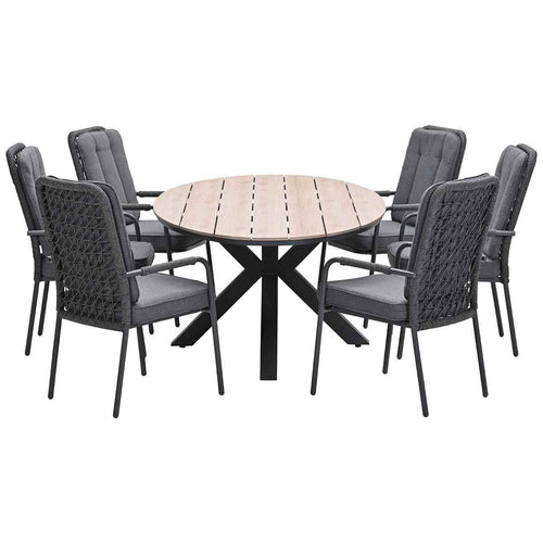 Garden Impressions tuinset Aleria - Tulli - Napoli sand - 220x115x75 cm - 7-delig