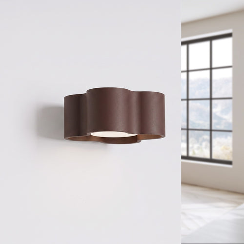 Sollux Lighting Wandlamp OVIO bruin Gx53 - 12x14,5x6cm
