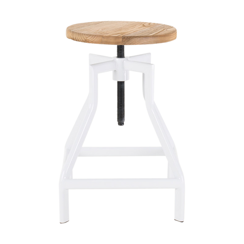 Legend Lage draaibare kruk wit - in hoogte verstelbaar - vtwonen shop