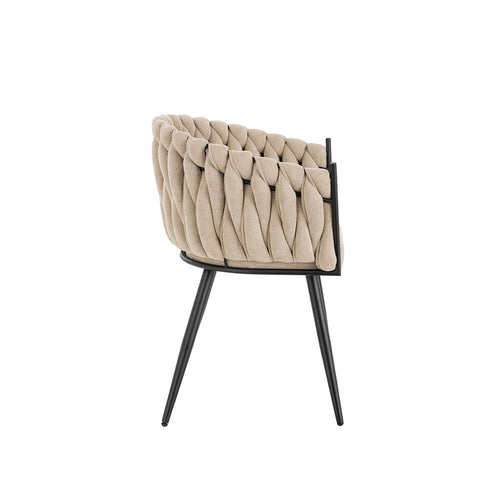 Home Deluxe I Eetkamerstoel AYLA - Beige, set van 6