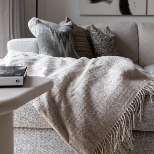 Atmooz plaid Misty - naturel - 150 x 200 cm