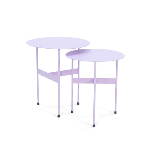 Spinder Design bijzettafel Mira Low - Soft Lilac - Ø 40 - vtwonen shop
