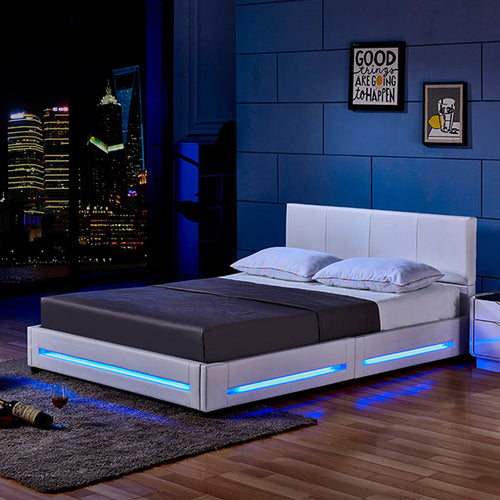 Home Deluxe LED bed ASTEROID Wit 160 x 200 cm - vtwonen shop