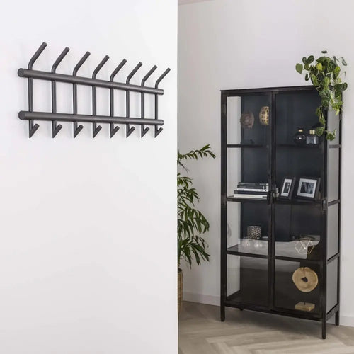 Ylumen Kapstok Tubo B 90 cm H 34 cm zwart