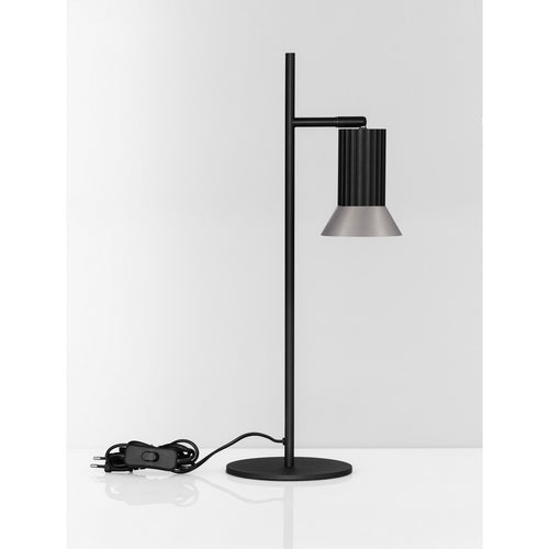 Nova Luce LUVIA Bureaulamp in oxidebrons, zwarte LED GU10 fitting 1x10W