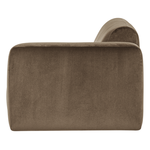 WOOOD 1,5-zits bank arm rechts Mojo Base - Velvet - Taupe - 74x145x97