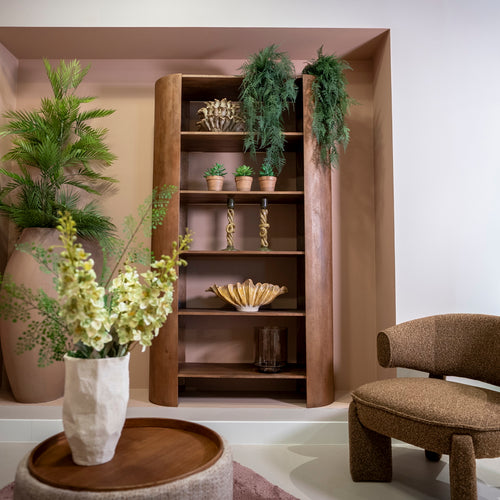DÉJA Living Wandkast Xandrine - Donkerbruin Hout - 109x38x190cm