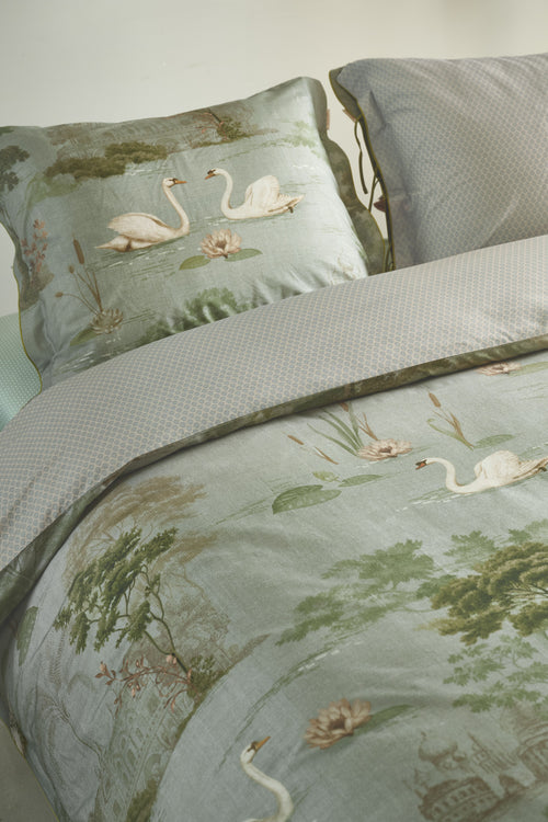 Pip Studio Dekbedovertrek Darjeeling Days - 240 x 200/220 cm - Groen