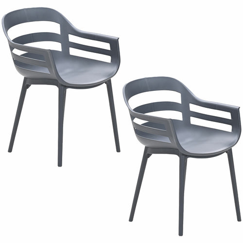 Garden Impressions tuinstoel Sunny donker grijs - set van 2 - vtwonen shop