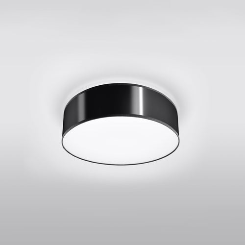 Sollux Lighting Plafondlamp ARENA 35 zwart - 35x35x11cm