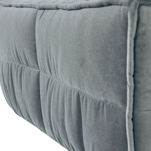 vtwonen hocker Cluster - Velvet - Turquoise Blauw - 45x104x60