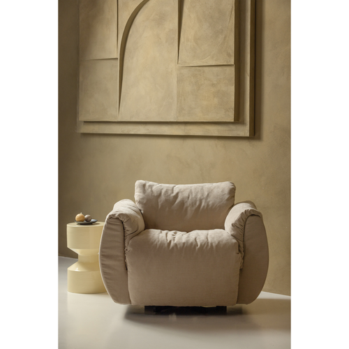 WOOOD bijzettafel Hidde - Metaal - Geel - 47x30x30 - vtwonen shop