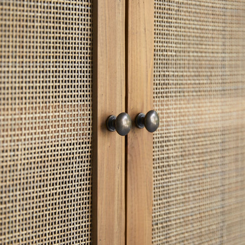 Tikamoon Kast van grenenhout en rotan - Naturel - vtwonen shop