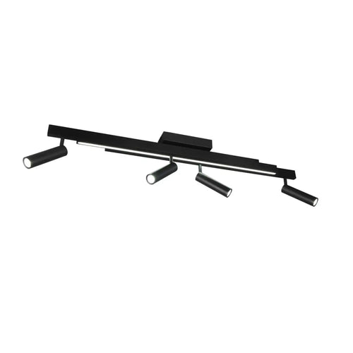 Trio Leuchten plafondlamp Zeno - 5 lichts -  133  x 8.5   cm - zwart