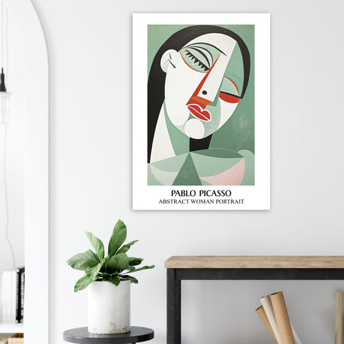 Artfulprints  Pablo Picasso - Abstract woman portrait   poster 50x70 cm - vtwonen shop