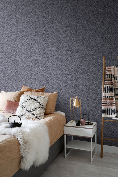 ESTAhome behang bloemetjes blauw - 50 x 900 cm - 131668 - vtwonen shop