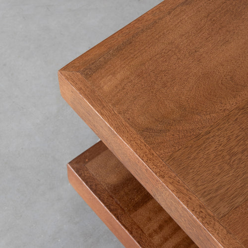 LABEL51 Salontafel Square - Naturel Mangohout - 80x80x30cm - vtwonen shop