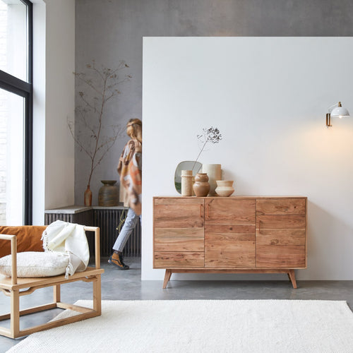 Tikamoon Oslo - Massief acaciahouten buffet 150 cm - Naturel