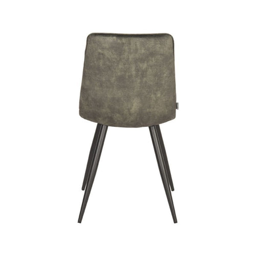 LABEL51 Eetkamerstoel Jelt - Groen Velvet - Set van 2 - vtwonen shop