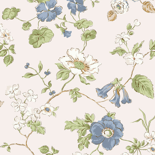 Laura Ashley Vliesbehang - Pennywell Grove Chalk Blue