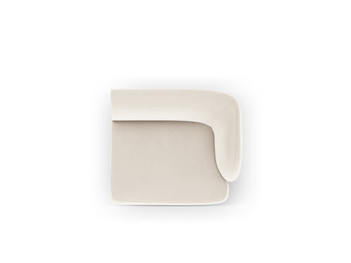 Micadoni rechter module Miley flueel lichtbeige - 90x90x70cm