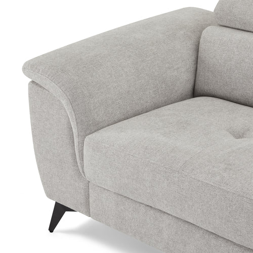 Furnhouse chaise longue bank links Betis - Grijs - Stof - 95x290x90