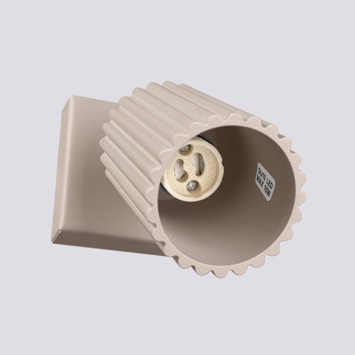 Sollux Lighting Wandlamp KARBON taupe - 8x16x16cm