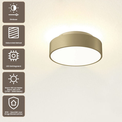 Artdelight Plafondlamp Chicago 250 - Warm Goud