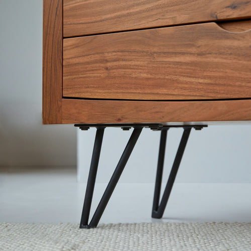 Tikamoon Massief acacia ladekast - Bruin