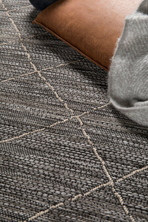 AFK Living vloerkleed Hudson - voor binnen en buiten - zwart - 160 x 230 cm - vtwonen shop