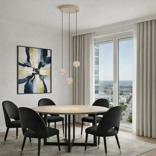 Freelight hanglamp Cosmo - 3 lichts - 35  x 180   cm - beige