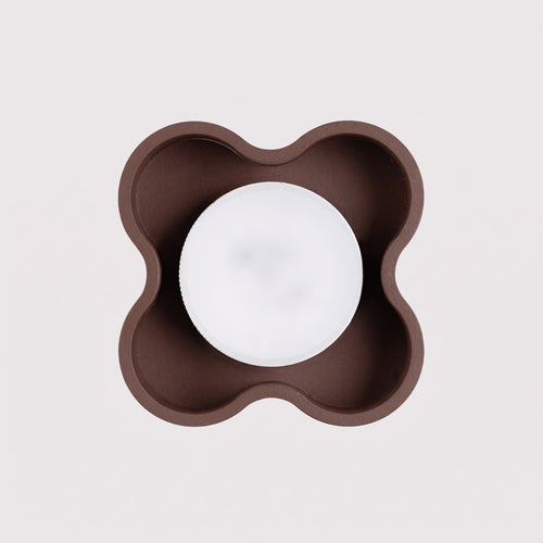Sollux Lighting Plafondlamp OVIO 1 bruin Gx53 - 12x12x6cm