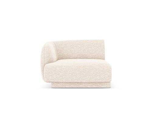 Micadoni - Linker module "Miley" structurele stof ivoor - 90x90x70cm