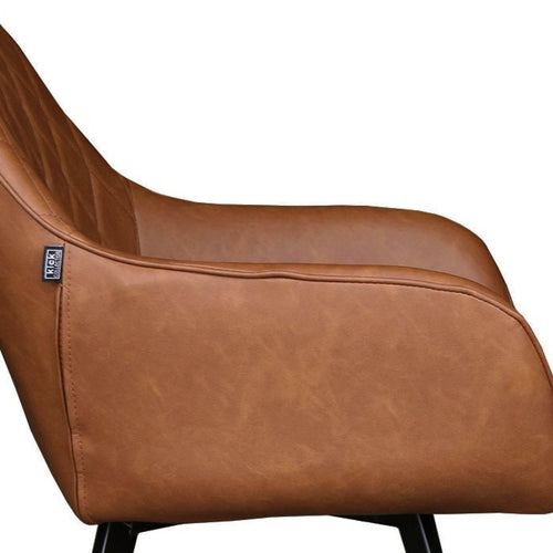 Kick eetkamerstoel Karl - Cognac - vtwonen shop