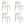 Housecraft Living Claes Eetkamerstoelen Gemêleerd Off-White - Set van 4