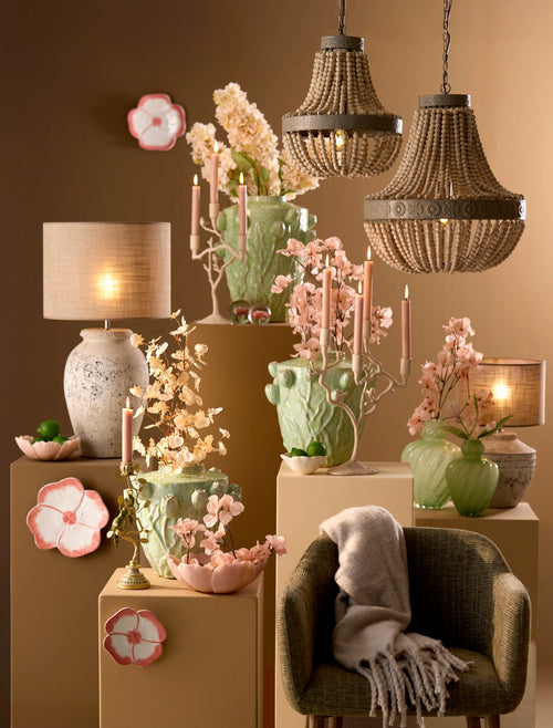 Light & Living schaal FRESIA - 25.5x24x9.5cm - roze