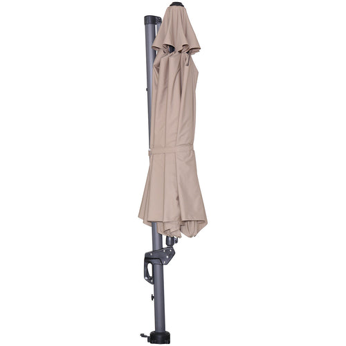 Garden Impressions zweefparasol Hawaii taupe doek - Ø350 cm