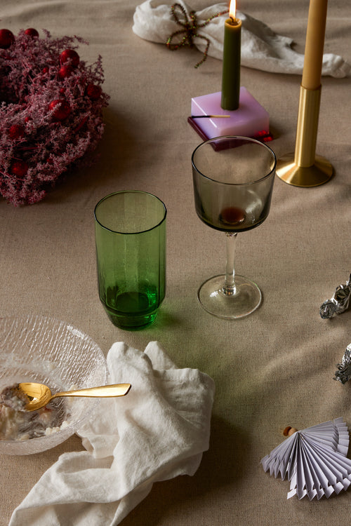 Hübsch kandelaar Dust - kristal - 9x9xh4cm