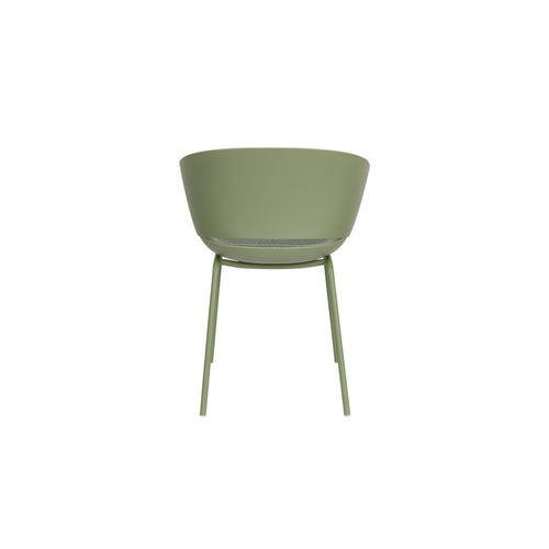 Housecraft Living Jessica Eetkamerstoelen Armleuning Groen - Set van 4