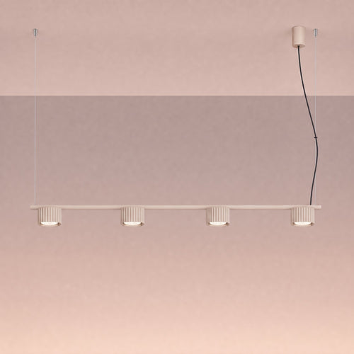 Sollux Lighting Kroonluchter RIFF 4 taupe Gx53 - 122x10x208cm