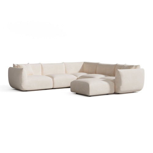 Sia Home -  NOOMA - Chenille fluweel - Crème - 302cm - vtwonen shop