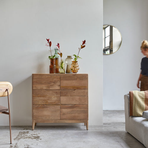 Tikamoon Ladekast van massief mangohout - Bruin - vtwonen shop