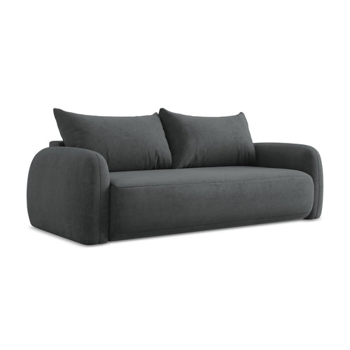 LaMiaSofa 3-zits slaapbank Amalfi - chenille stof - donkergrijs - 250x112x90