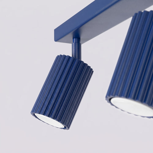 Sollux Lighting Plafondlamp KARBON 2 ultramarijn - 30x6,5x16,5cm