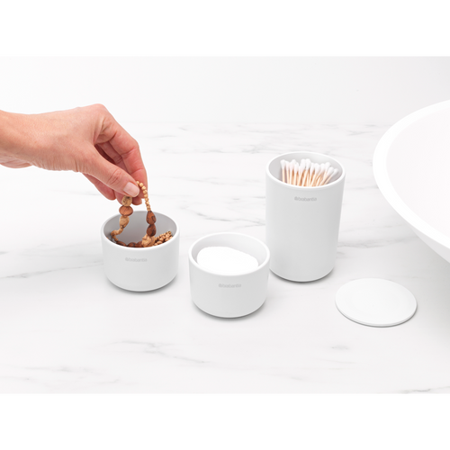 Brabantia Opbergbakjes - set van 3 - white - vtwonen shop