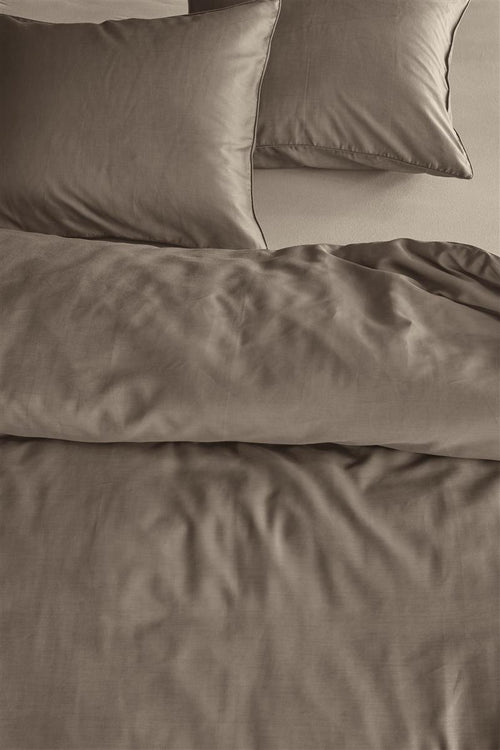 Beddinghouse Change dekbedovertrek - Effen - Eenpersoons - 140x200/220 - Taupe