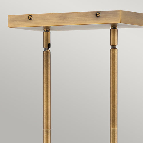 Ensemble Hinkley Fredrick Ramond 6-lichts hanglamp geborsteld brons
